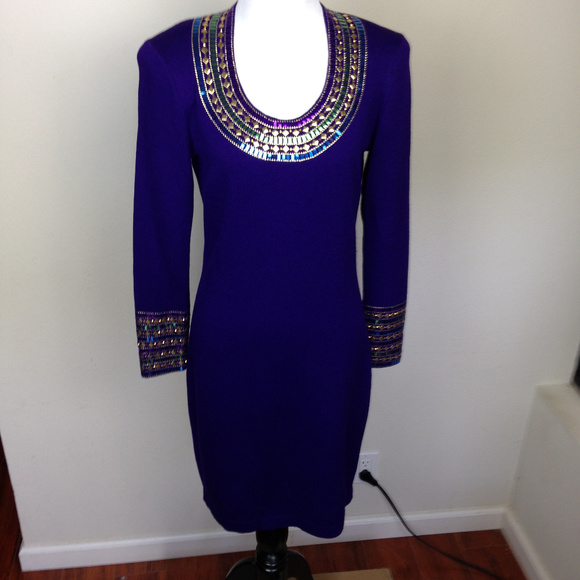 St. John Dresses & Skirts - St. John Cable Knit Dress 4 NWT